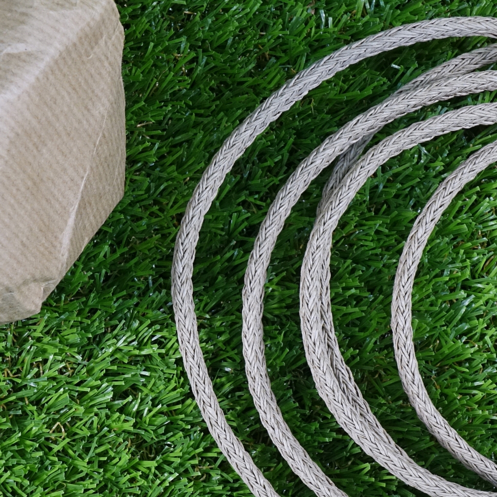Recycled green elastic ribbon