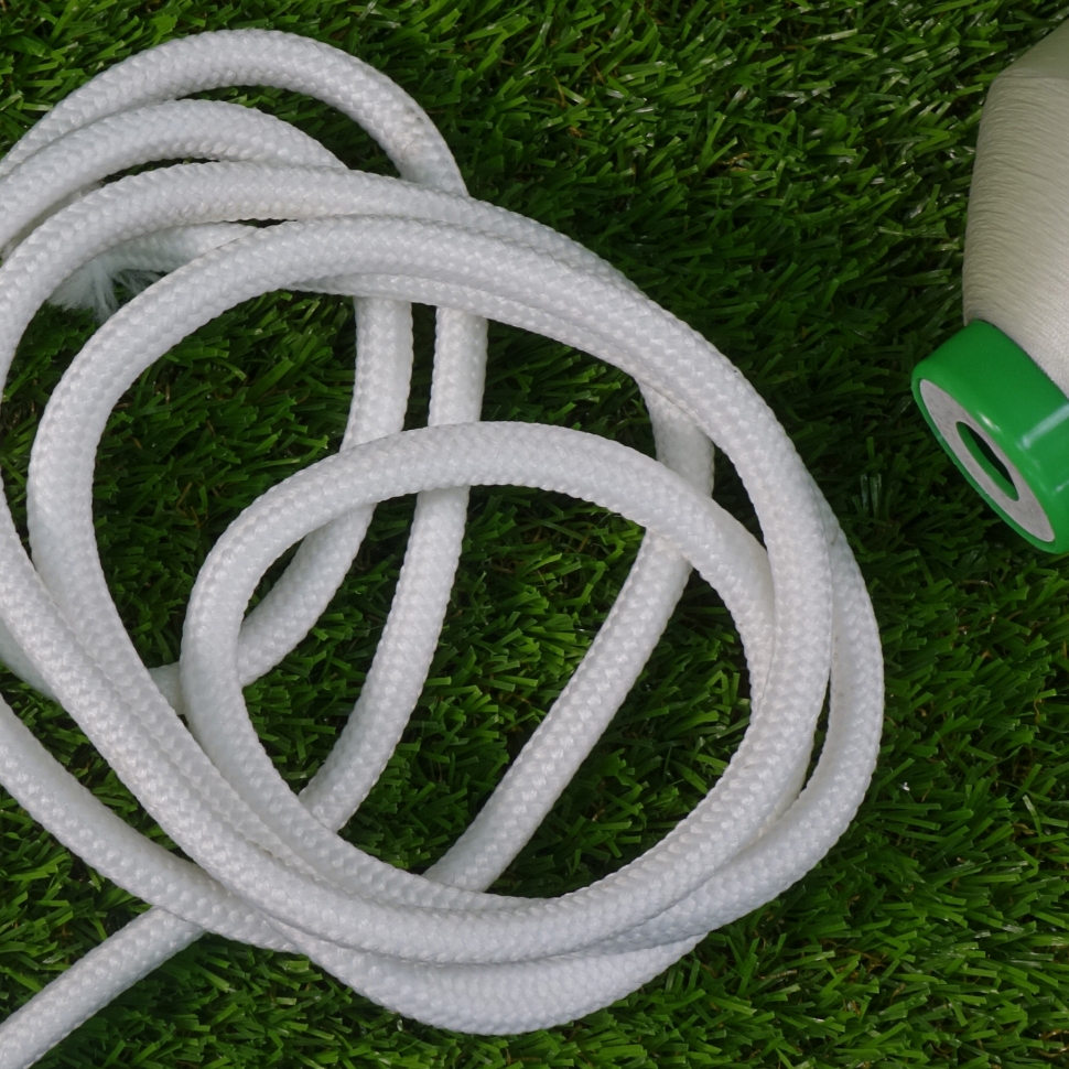 Recycled green elastic ribbon