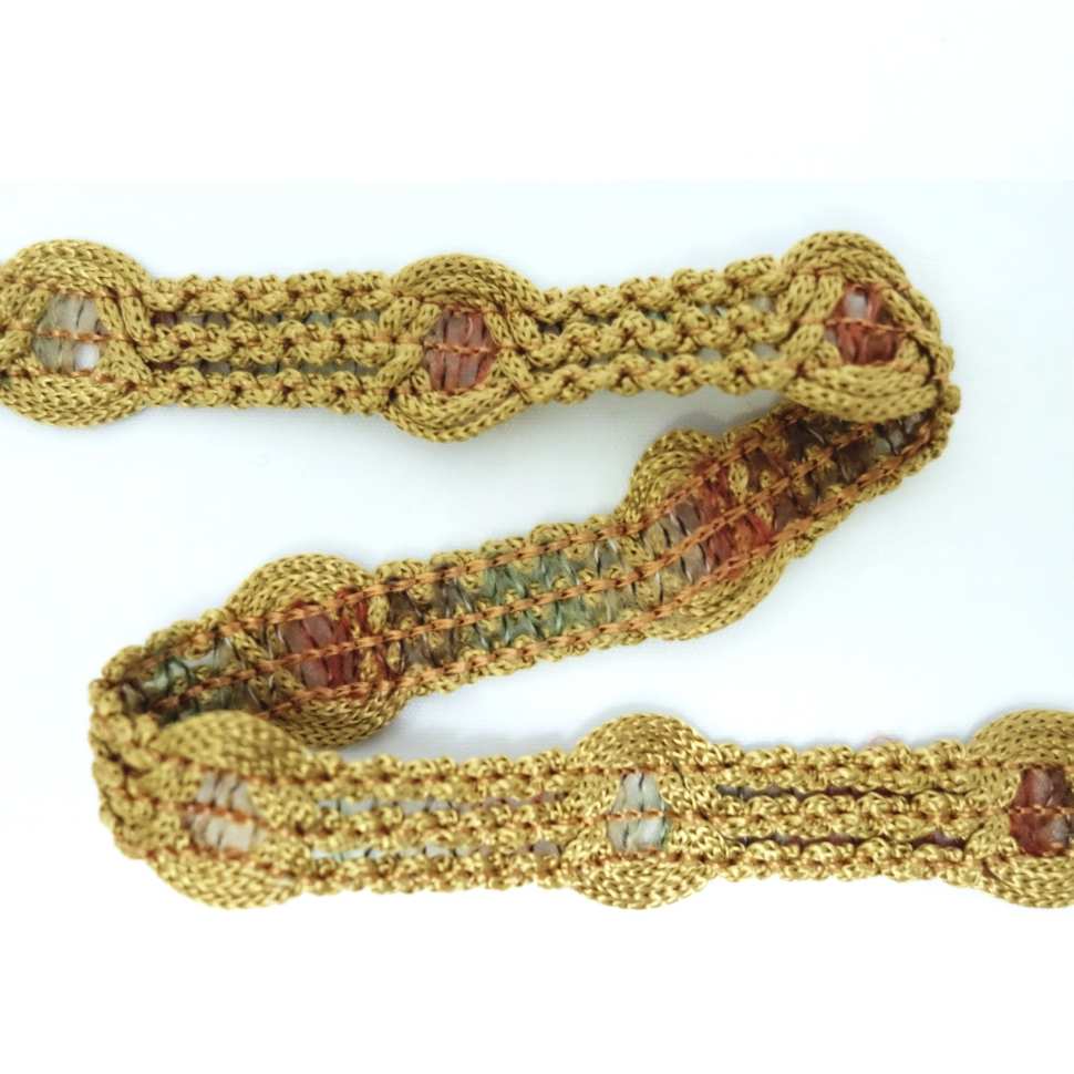 Deep beige rigid braid